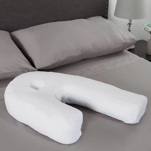 Aura-Relief Elite: Memory Foam Pillow with Dedicated Ear-Ventilation Support