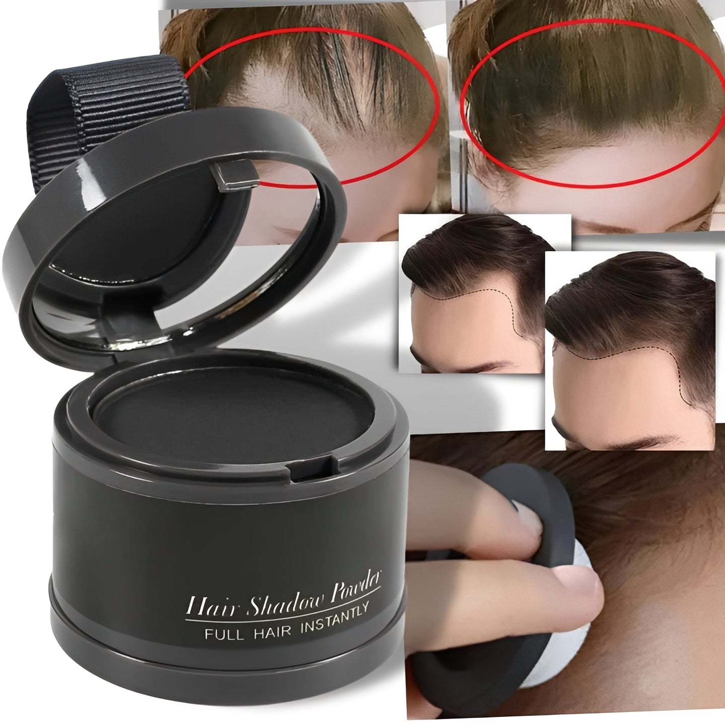 The Root-Fill Pro: Precision Hair Concealer Powder for Instant Grey Coverage