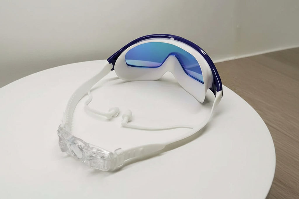 Horizon-Seeker Elite: Ultra-Wide Lens Swimming Goggles for Expanded Sight