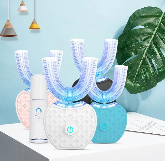 The Chroma-White Pro: Blue Light Infused Ultrasonic Toothbrush for Stain Logic
