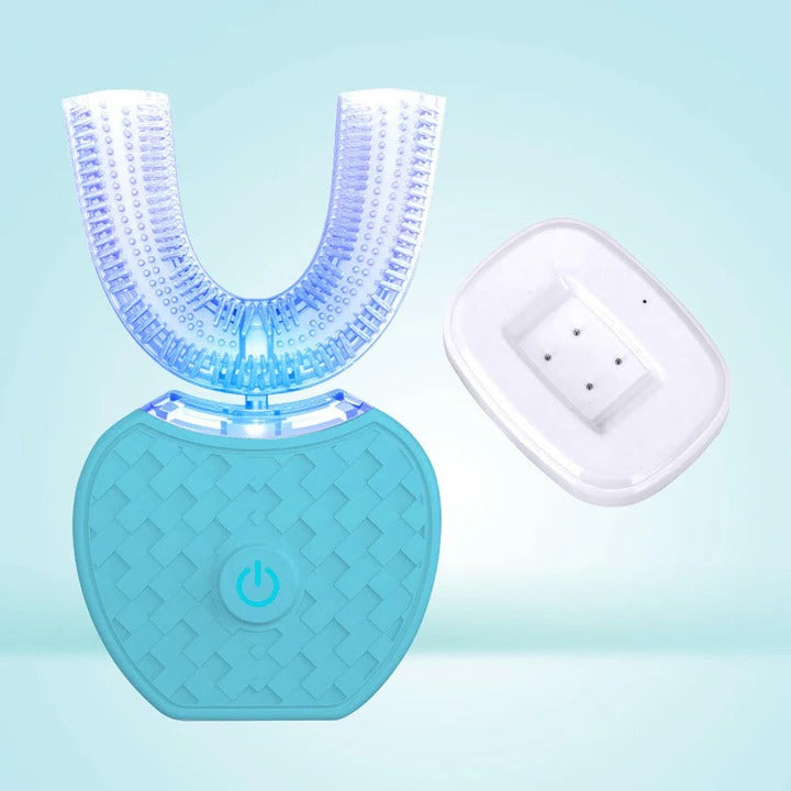 The Chroma-White Pro: Blue Light Infused Ultrasonic Toothbrush for Stain Logic