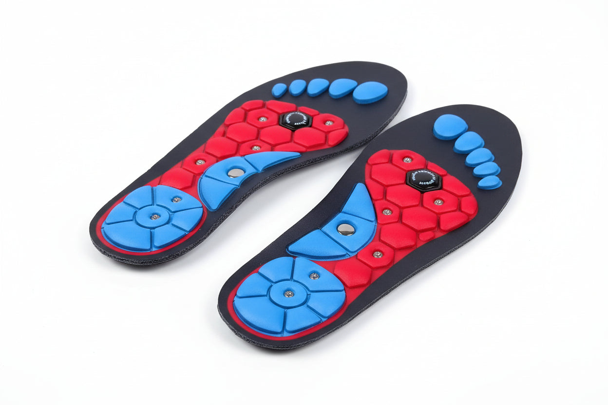 Flux-Align Elite: Magnetic Massage Insoles for Bio-Field Foot Recovery